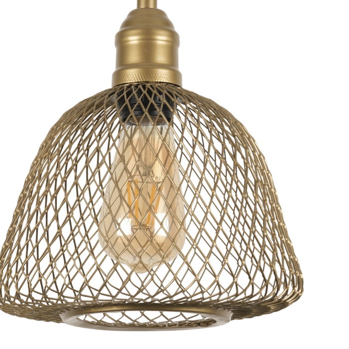 Opviq Lámpara de Araña de Metal con Acabado Dorado y Altura Ajustable Opviq Lámpara de Araña de Metal con Acabado Dorado y Altura Ajustable